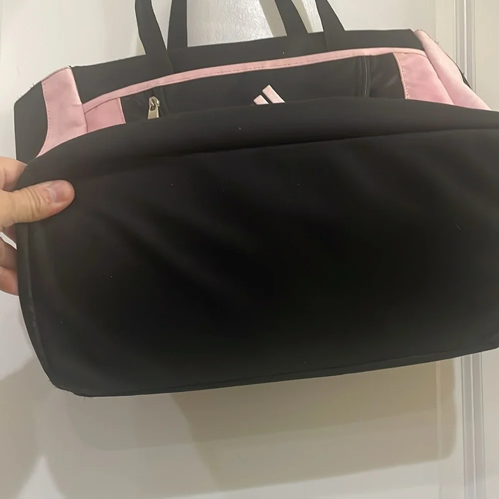 Adidas pink & black‎ diaper bag/overnight bag with multiple pockets.